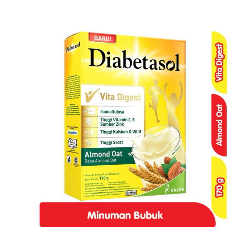 

Diabetasol Minuman Serbuk Almond Oat 170gr
