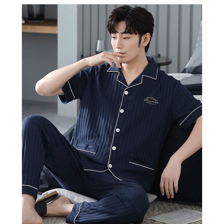 New Product PAJAMAS COWOK DEWASA IMPORT PIYAMA PRIA REMAJA SET CELANA PANJANG PAJAMAS LAKI LAKI KATU