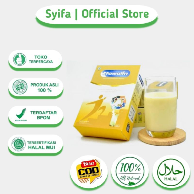 

ETAWALIN - MINUMAN SUSU YANG TERBUAT DARI SUSU KAMBING ETAWA ASLI YANG DIPADUKAN DENGAN 5 HERBAL ALAMI YANG SANGAT BERGUNA UNTUK MENINGKATKAN KESEHATAN DAN KEPADATAN TULANG / PAKET 1 BOX