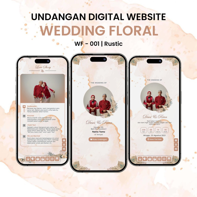 WF001-Rustic | Undangan Digital Website