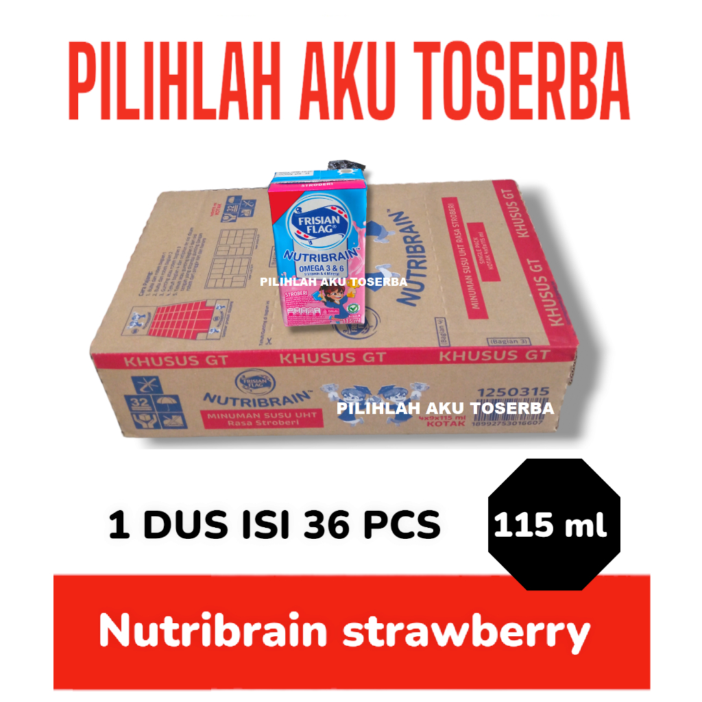 

Susu Frisian Flag NUTRIBRAIN STRAWBERRY 115 ml - ( HARGA 1 DUS ISI 36 )