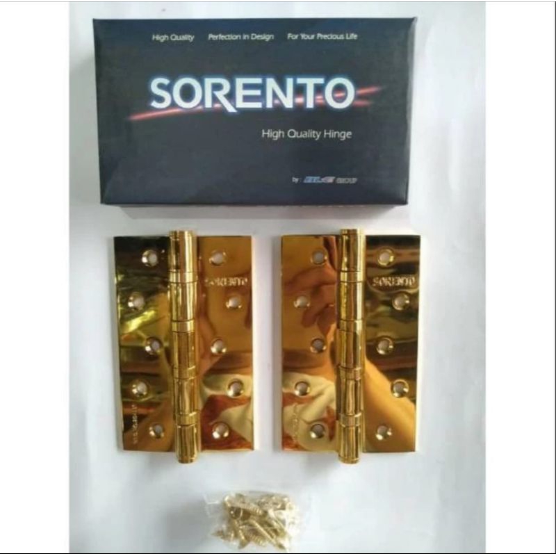 Engsel Pintu 5 inch Gold / Engsel Sorento 5" GP / Engsel Pintu Sorento Gold /  Engsel 5 inch Gold