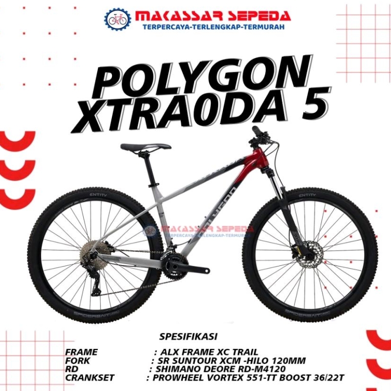 SEPEDA MTB POLYGON XTRADA 5 2X10 SPEED HYDRAULIC DISCBRAKE