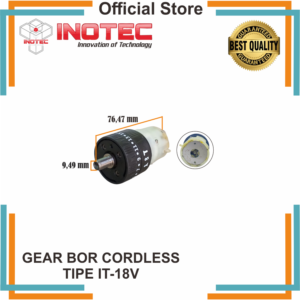 Gear set bor cas cordless 18 volt inotec