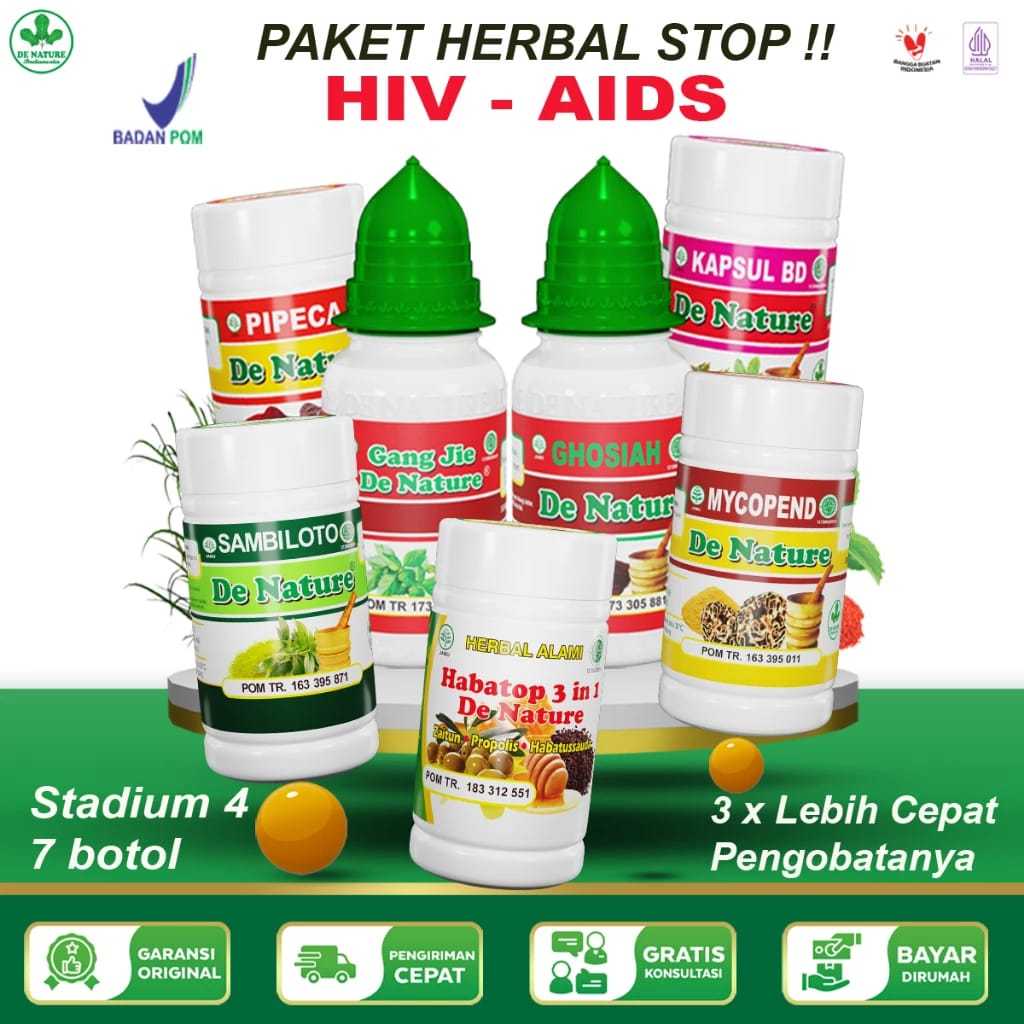 Paket Obat HIV AIDS Ampuh Sembuh Total, Penyakit Kelamin Menular,