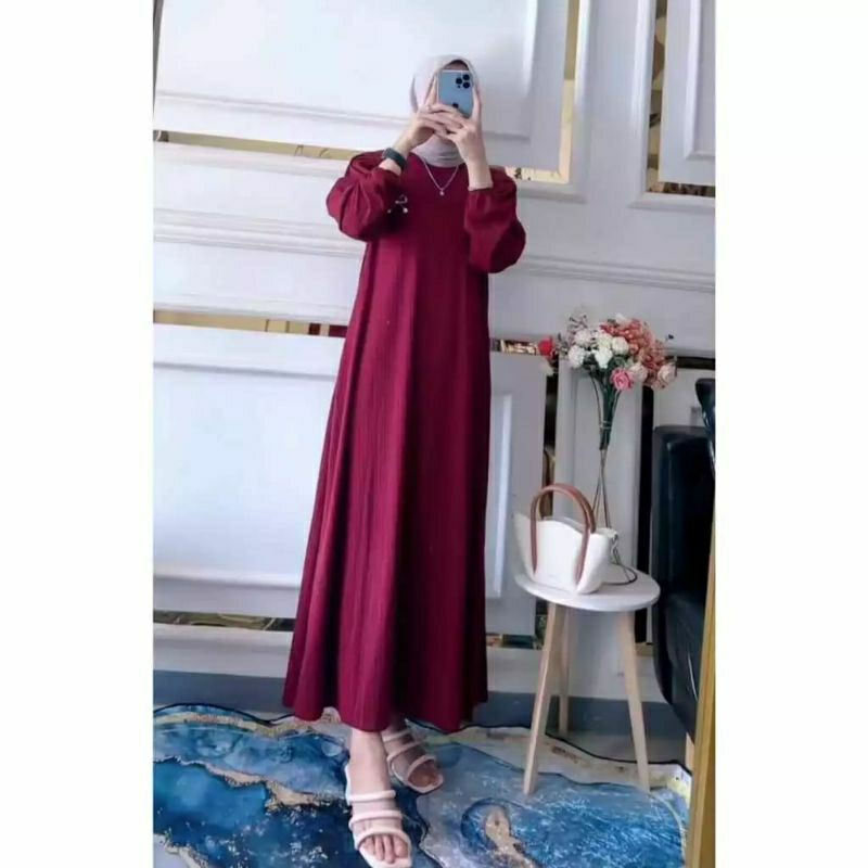 Gamis Soraya Rempel Hornet / Gamis Polos Knit Hornet