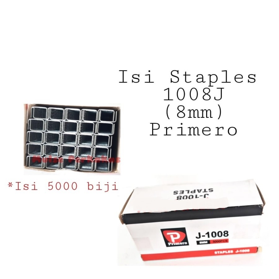 

Primero Isi Staples J1008 / Peluru Stapler J-1008 / Mata Staples Angin