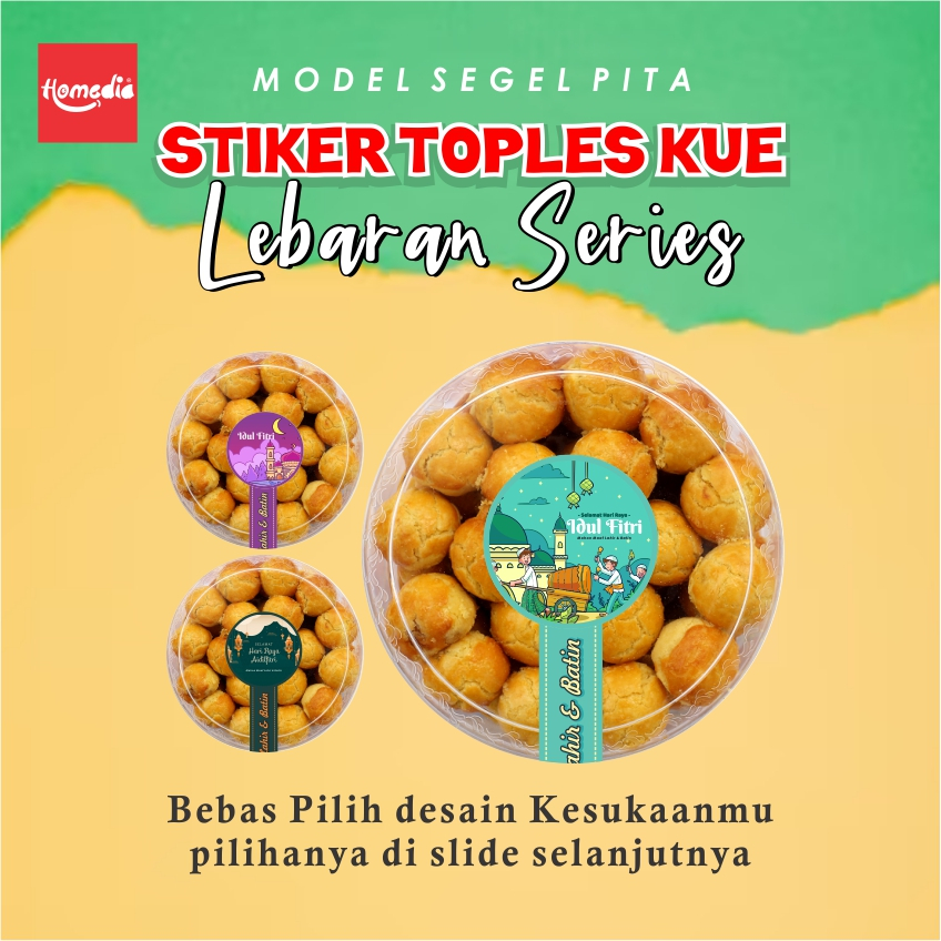 

CETAK STIKER CUTTING Cetak Sticker Custom Bulat Stiker Label Kemasan Stiker Segel Lebaran Idul Fitri Sticker Toples Murah Stiker Toples Kue