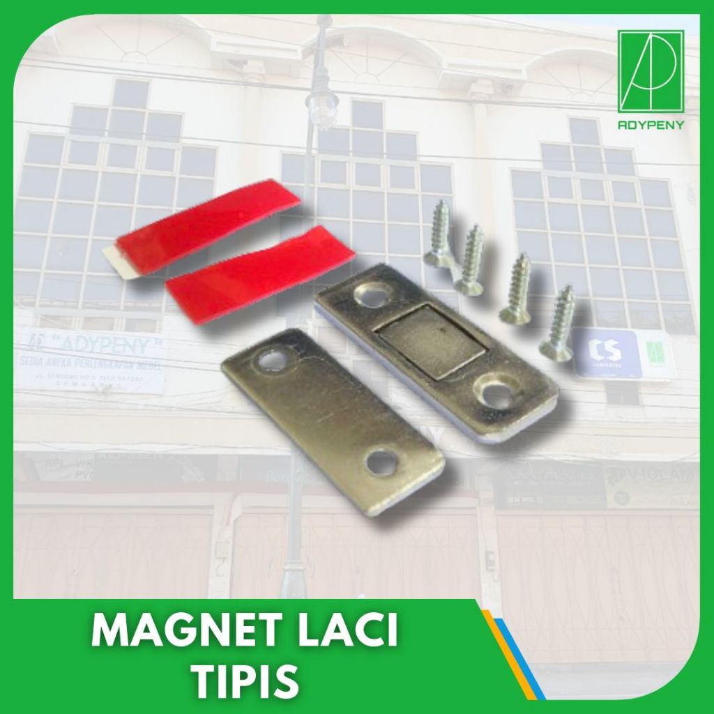 Magnet Kunci Pintu Laci Lemari Kayu Tipis
