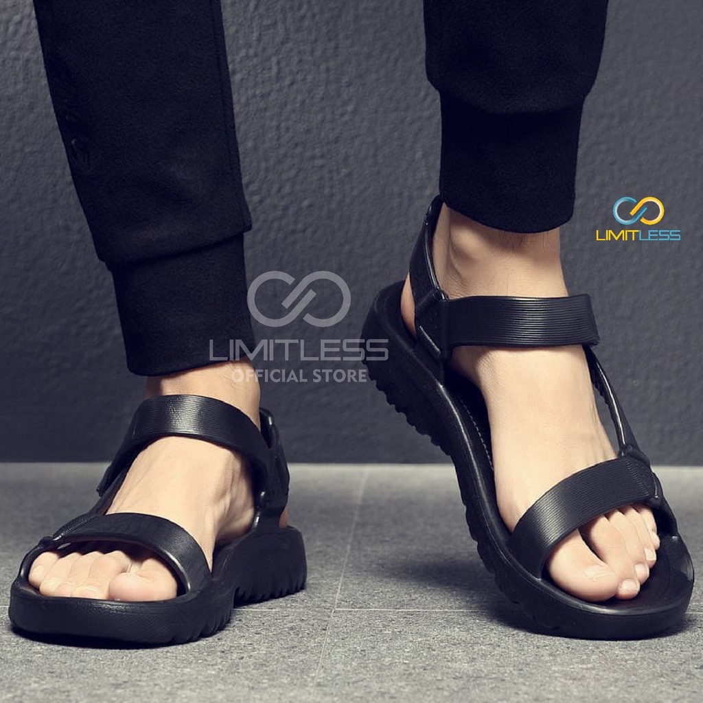 Sandal Strap Pria Sandal Gunung Traveling Pria Anti Slip