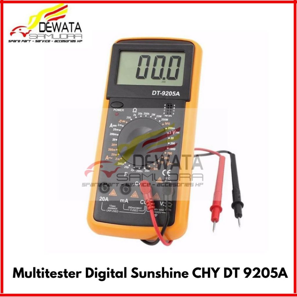 Multitester Digital Sunshine CHY DT 9205A