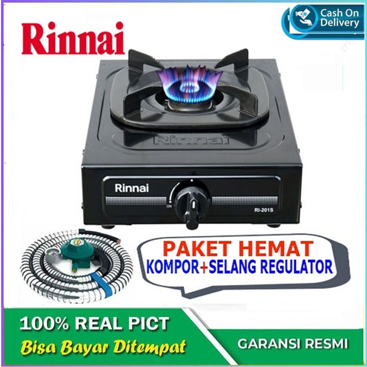 Kompor gas RINNAI RI 201 S 1 Tungku | Kompor Rinai 1 Tungku FREE SELANG RG