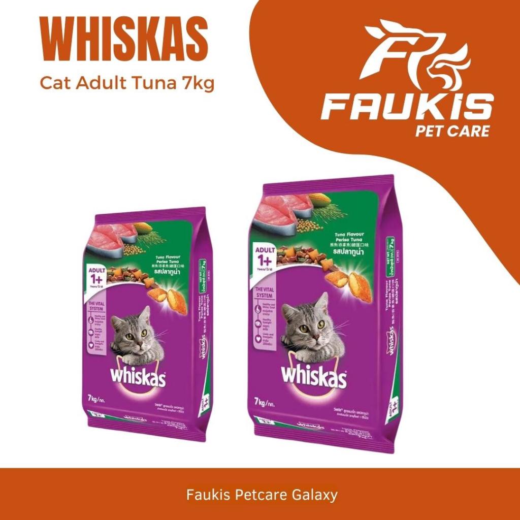 Makanan Kucing Dewasa Whiskas Adult 1+ Rasa Tuna &amp; Ocean Fish 7kg karungan