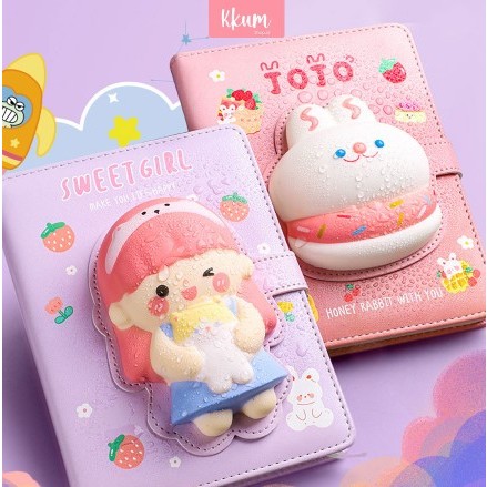 

Buku squishy book daily notebook/ Agenda buku catatan cute diary