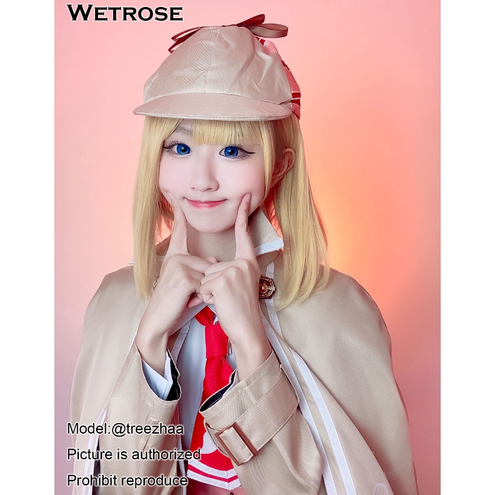 ART U7P Wetrose Amelia Watson Vtuber Holoilve Virtual Idol Vtuber Costume Cosplay Set