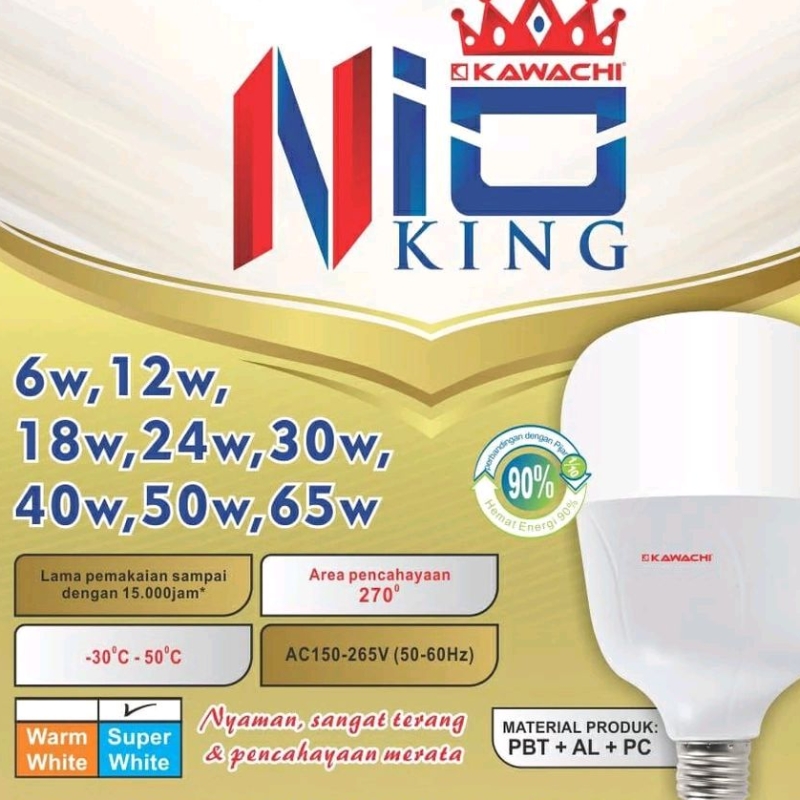 Lampu LED Kawachi Nio King Watt Kecil