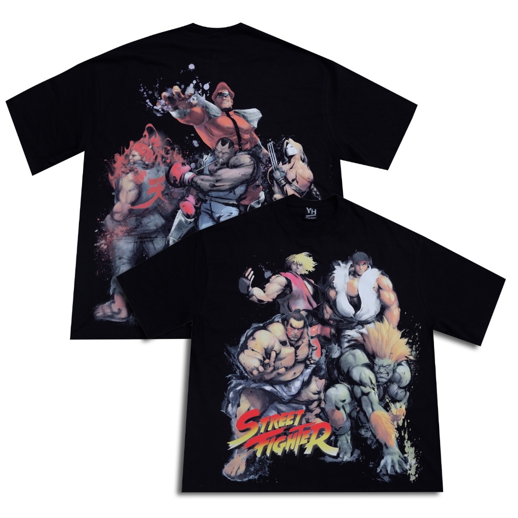 T-shirt Street Fighter Kaos VIntage Bootleg Oversize