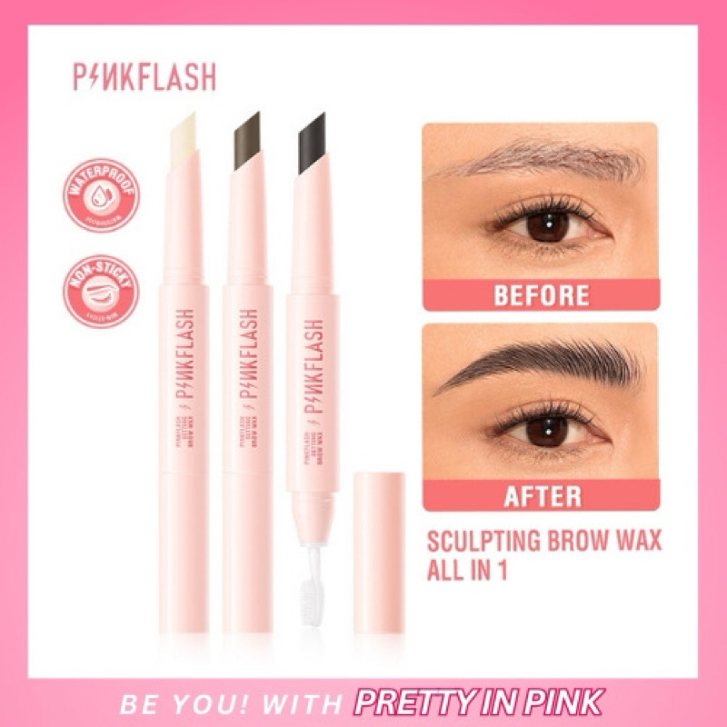 PINKFLASH WATERPROOF SCULPTING BROW WAX 2in1