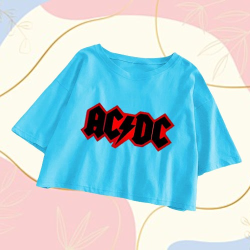 SARS - BAJU KAOS CROP OVERSIZE KATUN 24s / CROP TOP WANITA