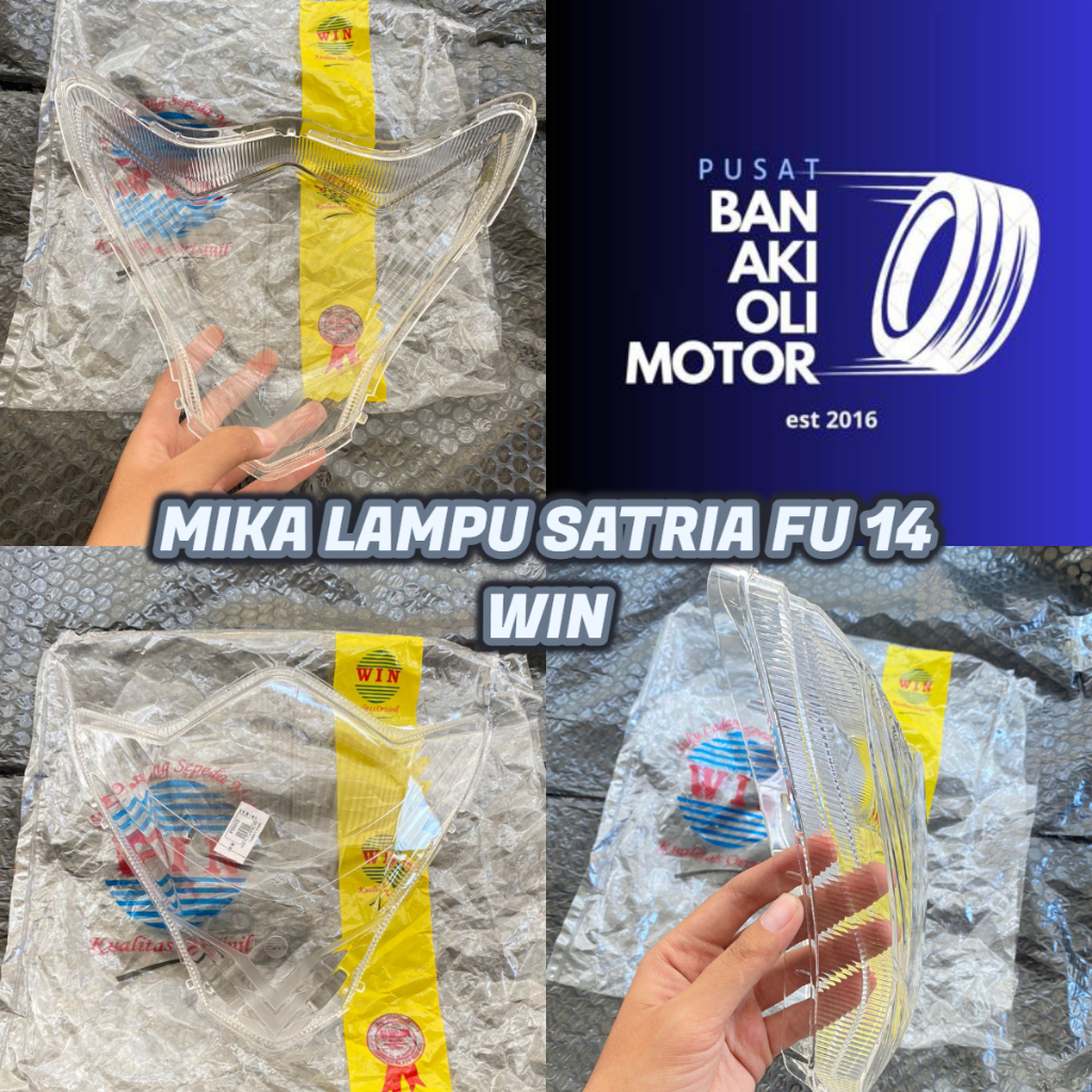MIKA LAMPU DEPAN SATRIA FU 2014-2015 MERK WIN || MIKA LAMPU DEPAN / HEADLAMP SATRIA FU 14 MERK WIN