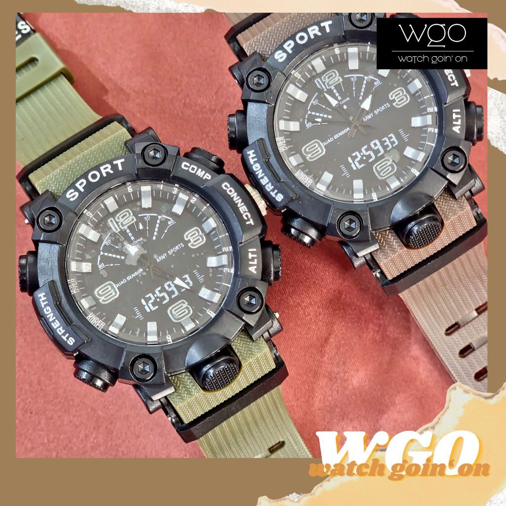 Watch Goin' On x Jam Tangan Pria Army Sports 425