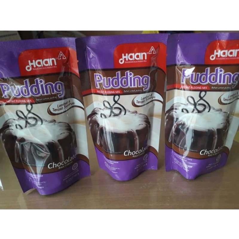 

Haan Pudding puding pouch coklat 145 gr ed Juni 2024 (3pcs x 145gr)