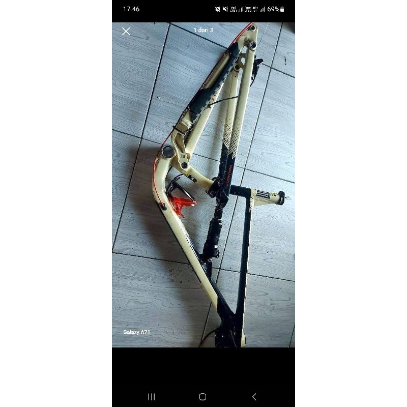 frame sepeda polygon siskiu d7 cream 2020 size M uk 29er