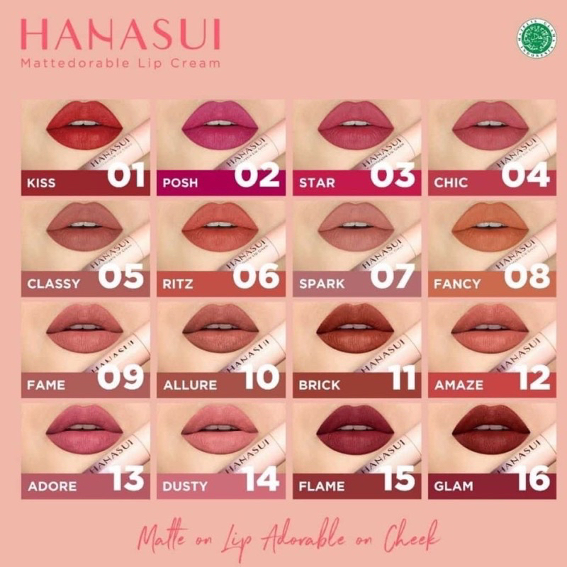 HANASUI Mattedorable Lip Cream | Vitamin E