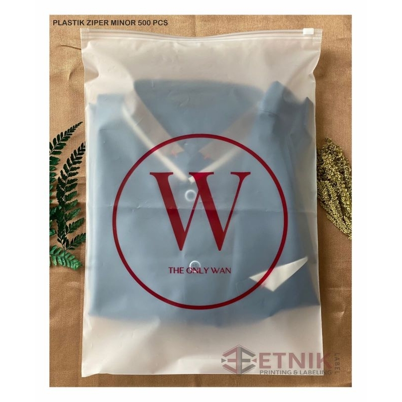 ziplock costum zipper bag (100 pcs)plastik mika import plastik sablon mika sablon plastik zipper