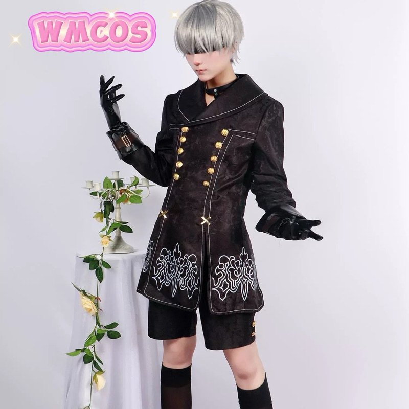 WMCOKostum NieR Automata 9S Cosplay Costume Fullset Wig Game Kostum
