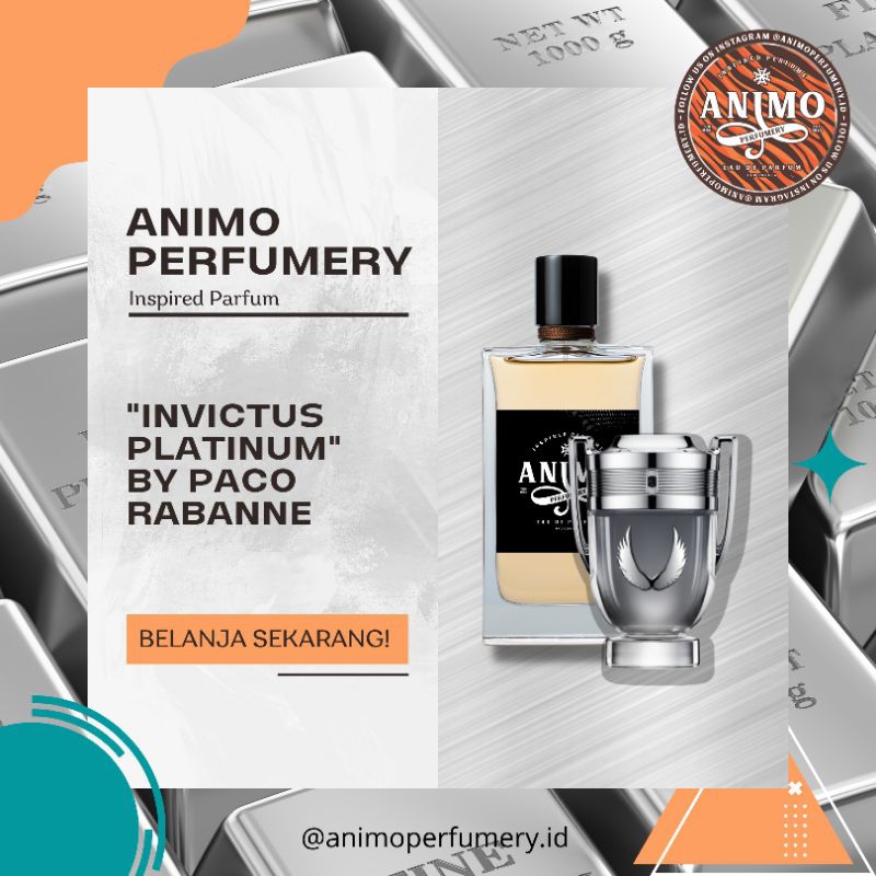 Parfum Pria Invictus Platinum Inspired Parfum By Animo Perfumery