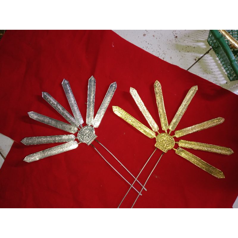 tusuk bambu//aksesoris kepala pengantin//gold//silver