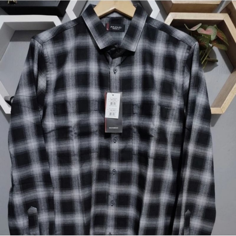 Moc Original Baju laki-laki Kemeja Kotak moc original