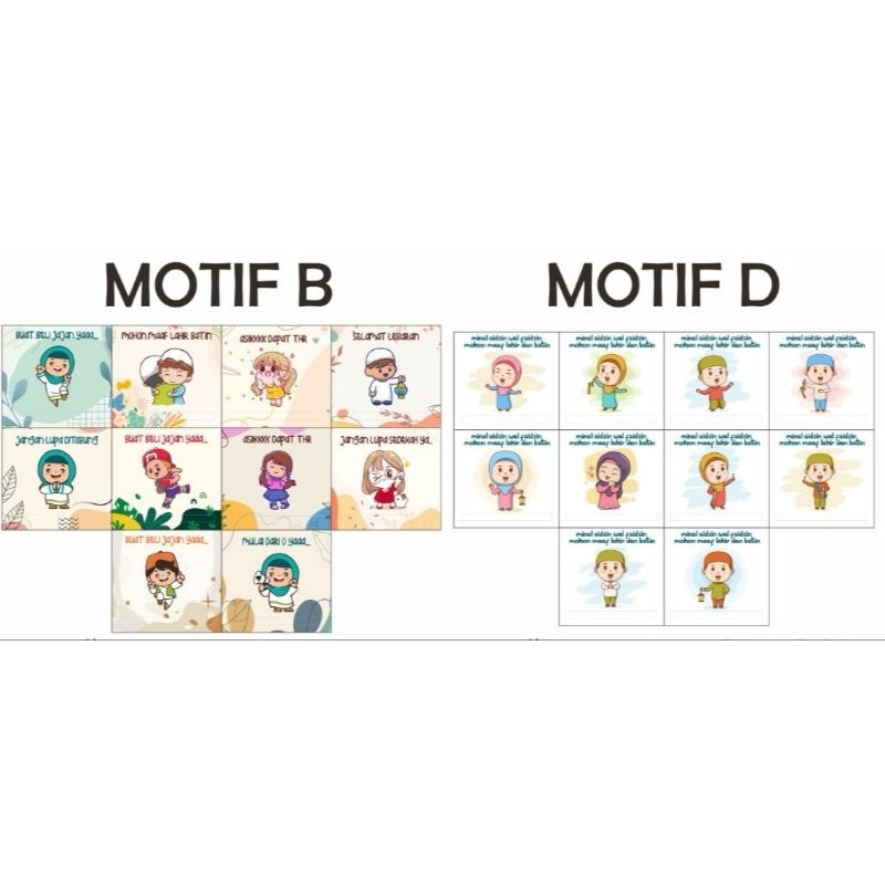 

amplop lebaran lucu 1 pack isi 10