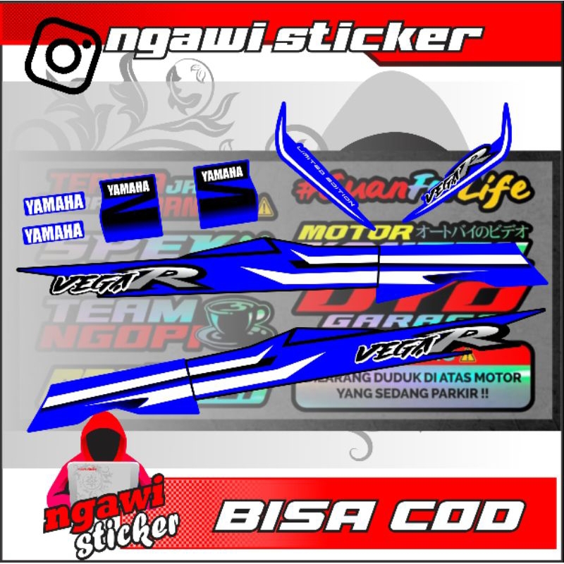 striping Yamaha Vega lama terbaru custom