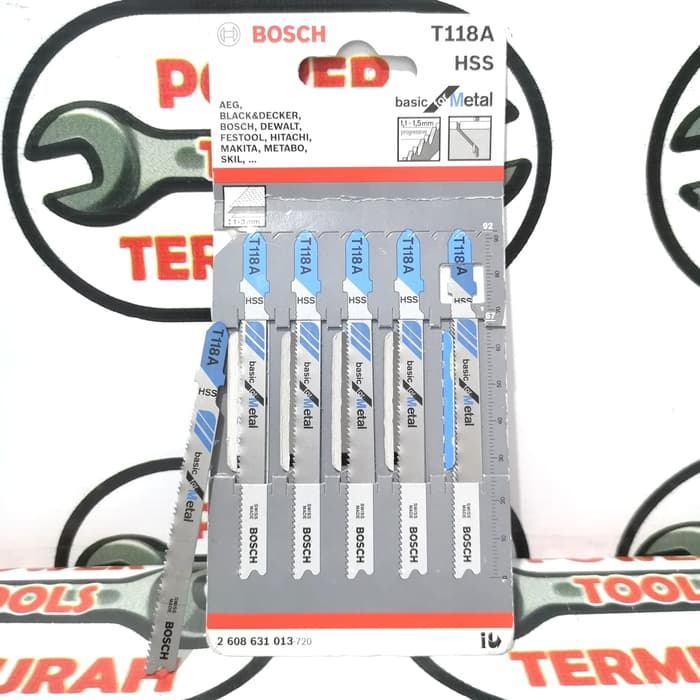 

Mata Pisau Jigsaw Bosch Metal T 118 A (per buah) Jig Saw Blade T118A