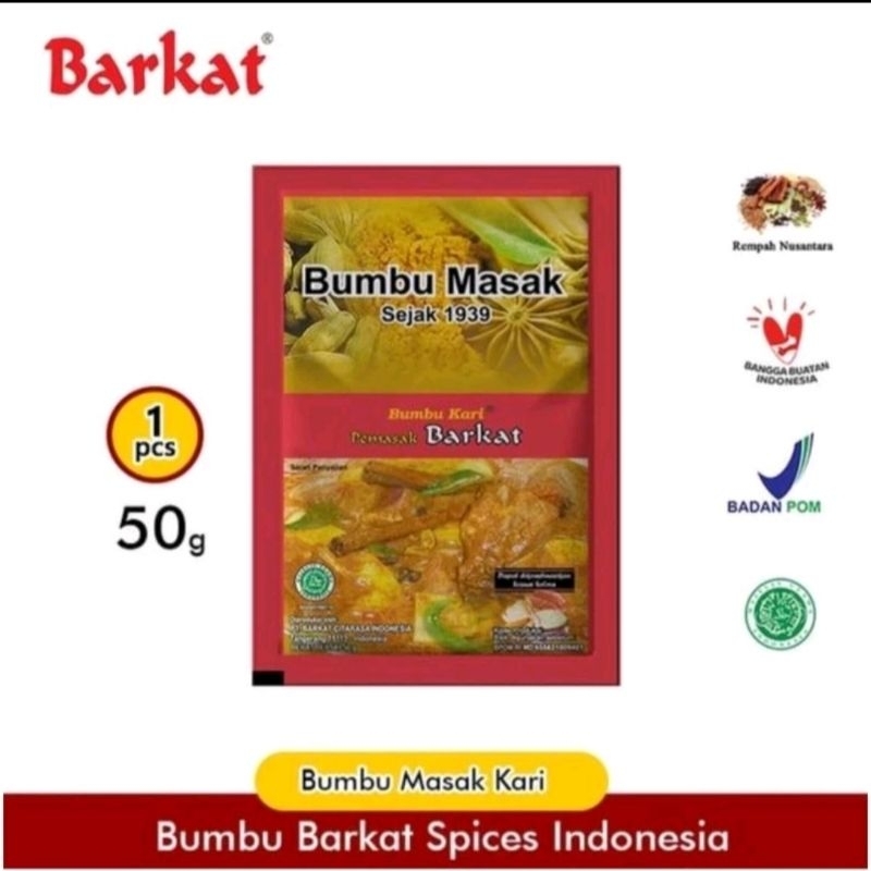 

BUMBU KARI Padang Barkat 50gr asli khas Minang