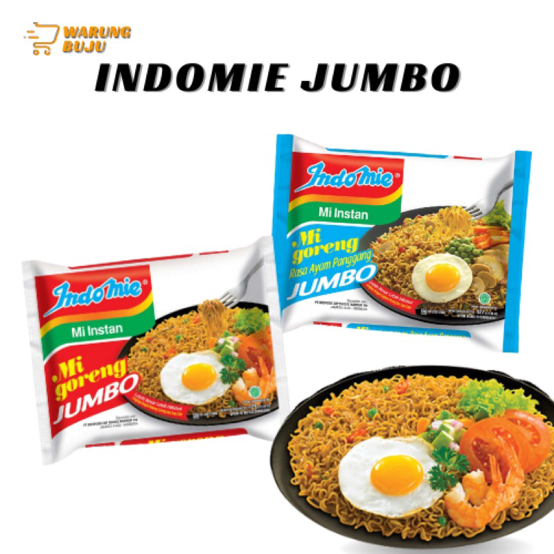 

Indomie ukuran JUMBO rasa Ayam Panggang / Goreng Spesial Original