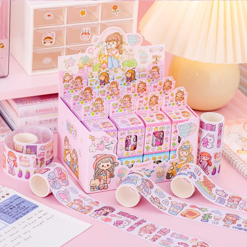 

TERMURAH STICKER ROLL MOTIF SANRIO LUCU / DIY STICKER LABEL MOTIF SANRIO / LABEL STIKER ROLL MOTIF LUCU