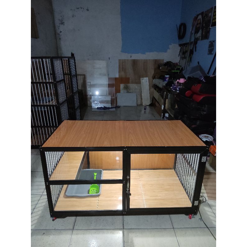 Kandang Kucing Alumunium 1 tingkat Jumbo