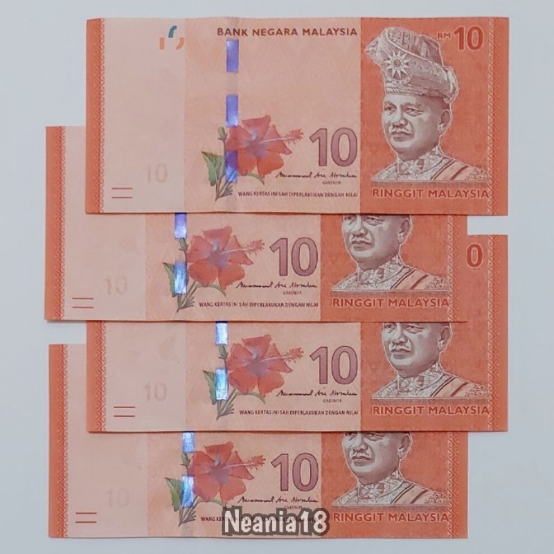 Koleksi Ringgit Malaysia Pecahan 10 Ringgit