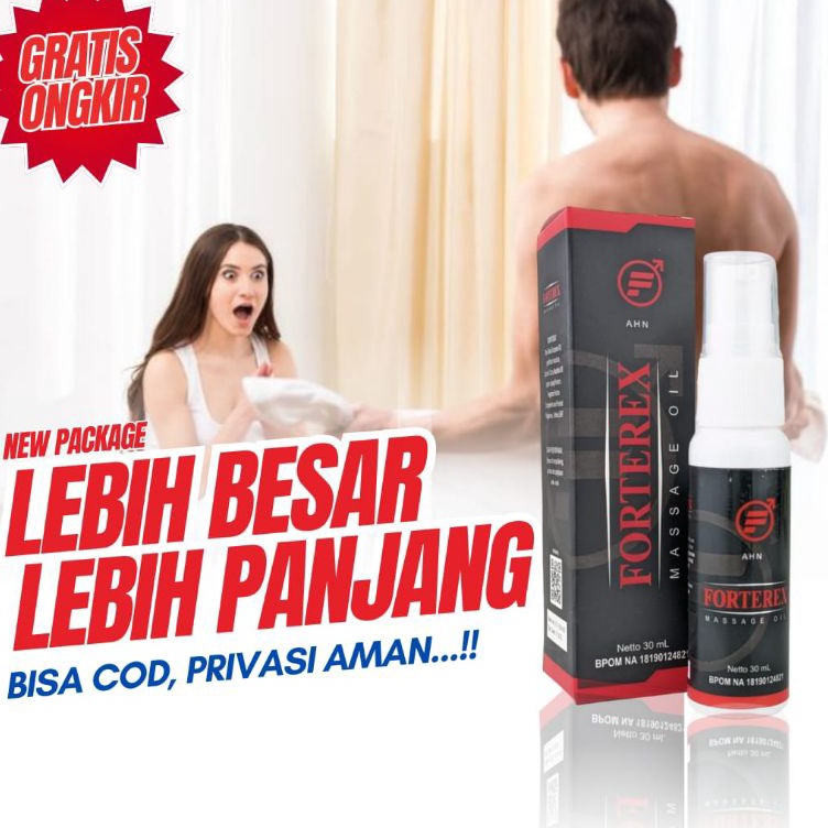New Trend FORTEREX MASSAGE OIL 1 ORIGINAL penambah UK siotong BPOM