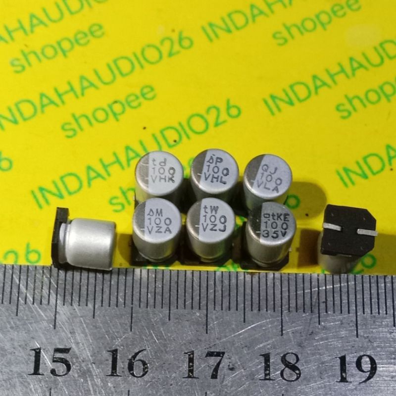 d6.5x8mm 100uf V 35v elko smd kapasitor 100uf 35v elco solid capacitor