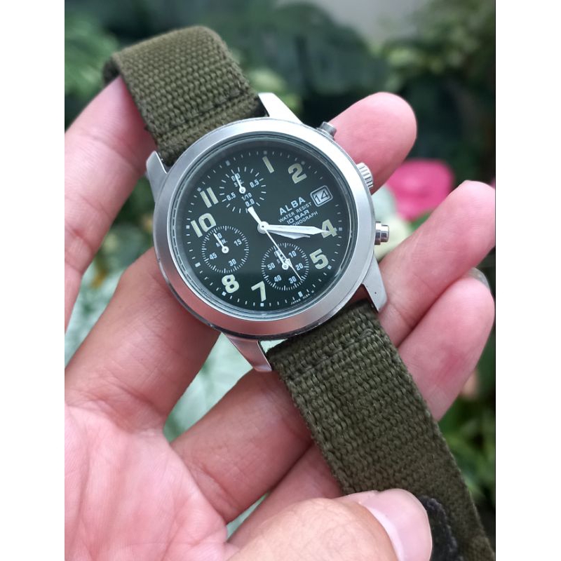 alba military chronograph