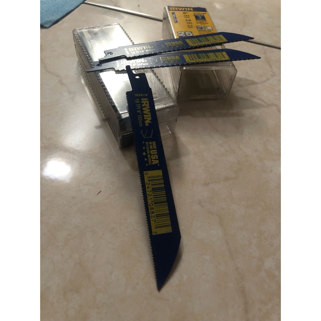 Irwin Weldtec bilah gergaji bolak balik potong logam 6"