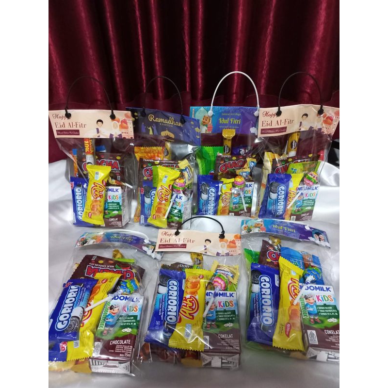 

Hampers mini Lebaran / ulang tahun / acara anak anak (Custom by request)