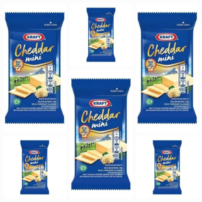 

Kraft Keju Cheddar Mini 30 GR