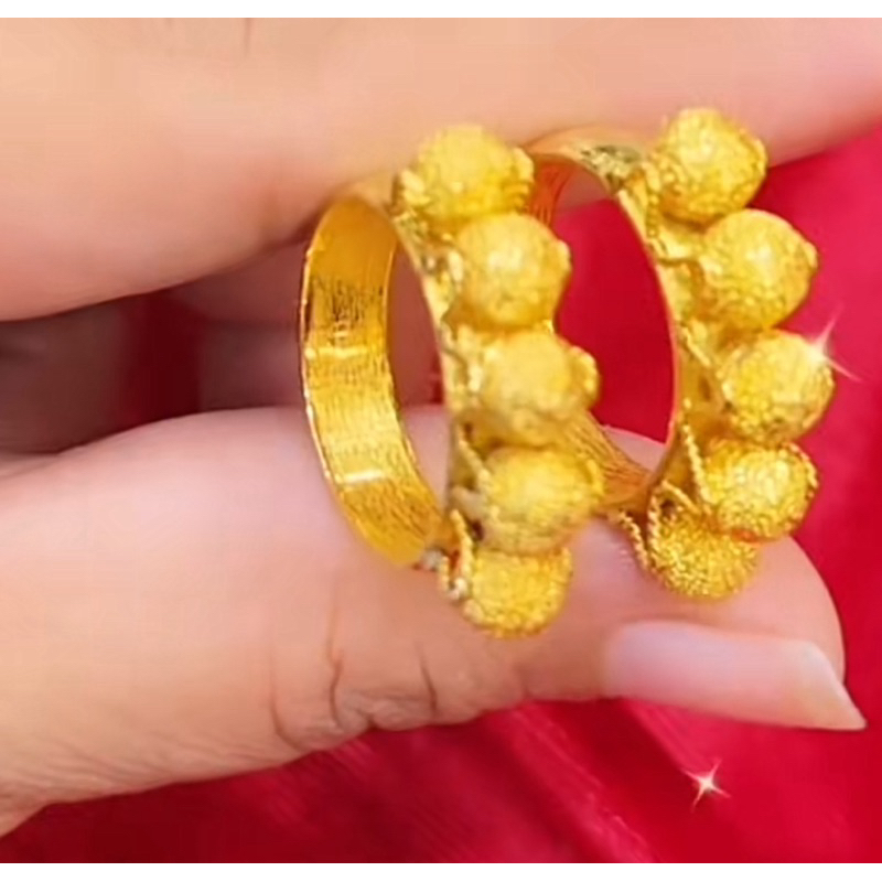 Cincin boba 5 kadar 99 24k emas asli
