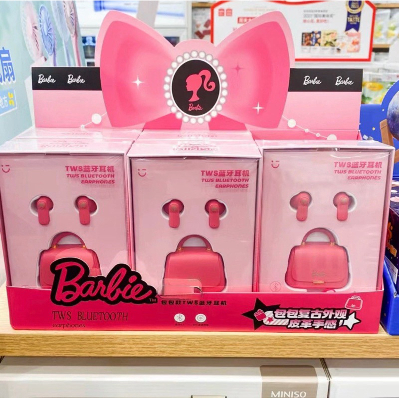 [TERMURAH‼️READY STOCK] TWS MINISO X BARBIE🇨🇳 wireless bluetooth earphones miniso barbie