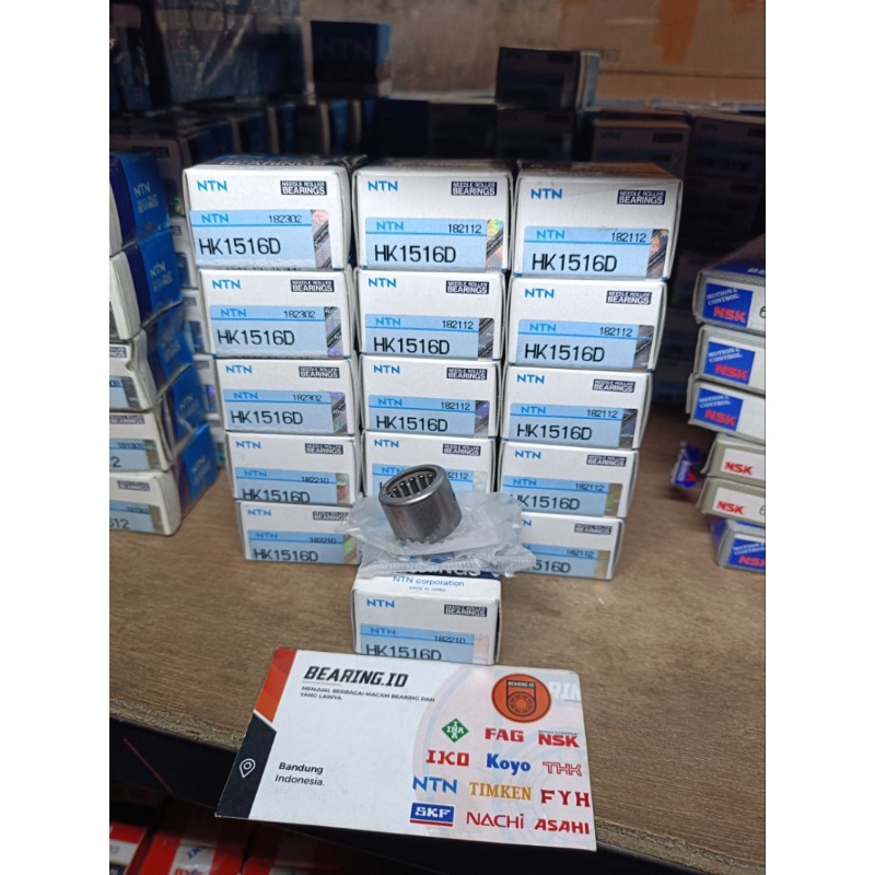 Bearing Needle HK 1516 D 15×21×16 (lubang oli) NTN JAPAN ASLI ORIGINAL